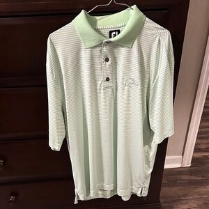 FootJoy Light Green Striped Polo